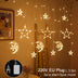 Moon Star Ramadan Decor Led Curtain Garland Fairly Light Eid Mubarak Ramadan Decoration Islam Muslim Party Eid Al Adha Decor