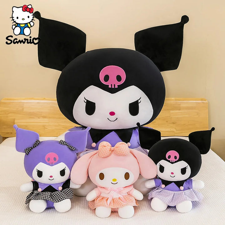 40CM Sanrio Plushies Dolls Cartoon Kuromi Stuffed Plush Doll My Melody Plush Toys Pillow Room Decoration Children Birthday Gifts