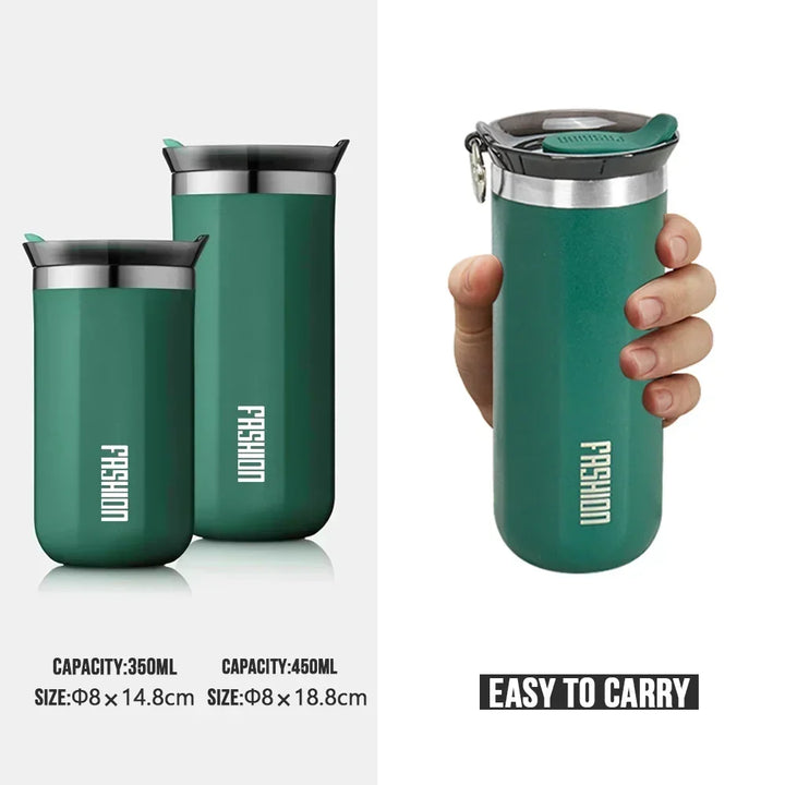 Thermal Mug Thermos Bottle for Coffee Tumbler Cup Water Bottle Stainless Steel Insulated Vacuum Flask Leakproof Travle Drinkware