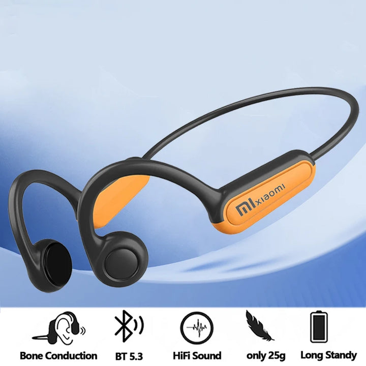 Xiaomi Mijia Real Bone Conduction Sport Headphone Wireless Earphone Bluetooth-Compatible Headset Hands-free with Mic for Running